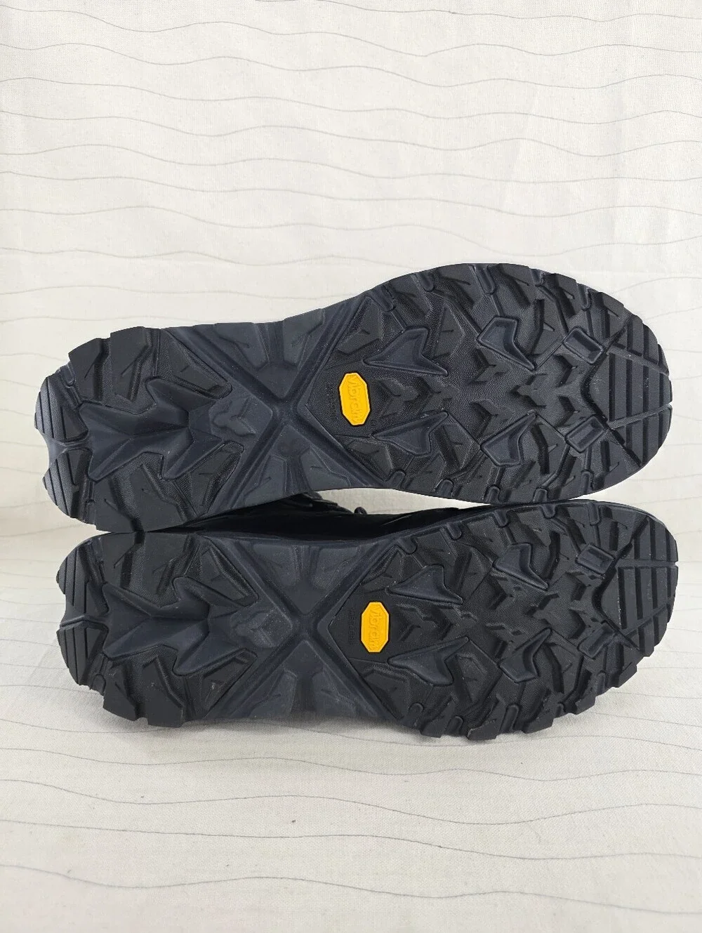 Hoka Mens Anacapa Mid GTX Black Trail Hiking Boots Shoes 1122018 BBLC Sz 12D EUC